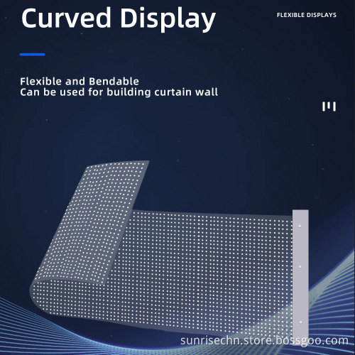 Sunrise P6 P10 Colorful Indoor LED Crystal Film Screen: Transparent LED Film Display Solution